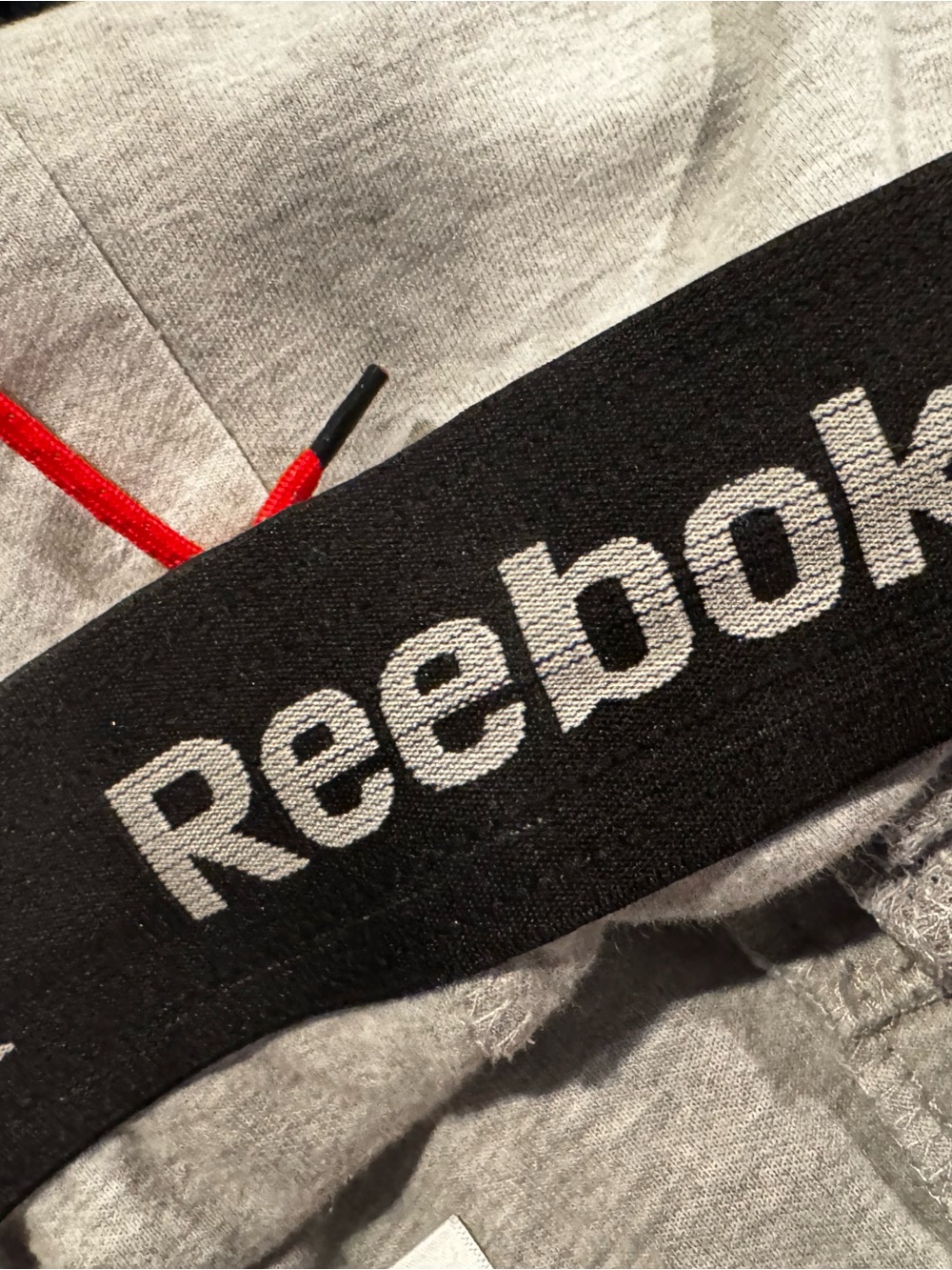 Reebok Men’s Small Gray Sweatpants Joggers Red Drawstring Athletic Pants - Picture 8 of 11